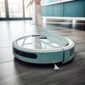 a robot vacuum cleaner that washes and vacuums.