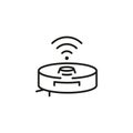 Robot Vacuum Icon Royalty Free Stock Photo