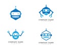 Robot vector icon illustration design