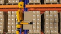 A robot warehouse worker