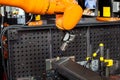 Robot welding process