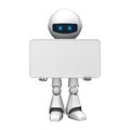 Robot with a white board