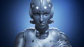 Robot woman, sci-fi woman artificial intelligence