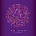 Robot World vector design