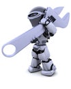 Robot with wrench