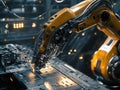 Robotic Arm Assembling Components on Factory Line