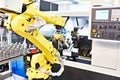 Robotic arm and cnc lathe