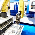 Robotic arm and cnc lathe