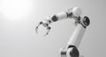 Robotic arm with gripper, precision automation technology. Royalty Free Stock Photo