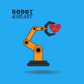 Robotic arm with heartbeat