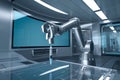Robotic Arm Precisely Injecting Vaccine in Modern Lab