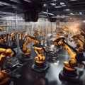 Enhanced precision and efficiency with robotic manufacturing arm Cutting-edge robot technology revolutionizing factory production