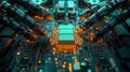 Robotic Arms Working on a Complex Circuit Board