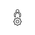 Robotic assembly line icon
