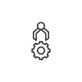 Robotic assembly line icon