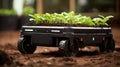 Robotic assistance revolutionizing agriculture modernizing farming with robotic technology Royalty Free Stock Photo