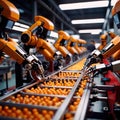 Robotic automatic servo arms for automated assembly line in factory