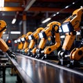 Robotic automatic servo arms for automated assembly line in factory