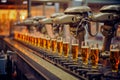 The robotic beer production line of the future Royalty Free Stock Photo