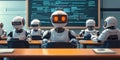 Robotic Class in a Futuristic Classroom