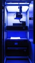 A robotic document scanner archiving files in an automated storage system.