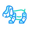 robotic dog pet toy color icon vector illustration Royalty Free Stock Photo