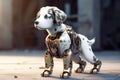 A robotic dog portrait. Futuristic innovation. Generative AI