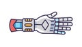 Robotic Hand Bionic Arm Vector for Prosthetics AI, vector design Generative AI Royalty Free Stock Photo