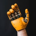 Robotic Hand Displaying Advanced Technology and Innovation Concepts Royalty Free Stock Photo