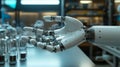 Robotic Hand in a Modern Laboratory Setting Royalty Free Stock Photo