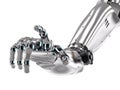 Robotic hand pointing Royalty Free Stock Photo