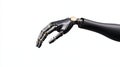 Robotic hand on white isolate background Royalty Free Stock Photo