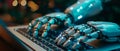 Robotic Hands Guide Users Through A Laptops Aipowered Chatbot Interface