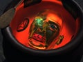 Robotic Head in a Caldron Royalty Free Stock Photo