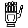 Robotic innovation icon, outline style