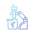 Robotic lab assistance gradient linear vector icon Royalty Free Stock Photo