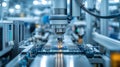 Robotic Machine Assembling Circuit Boards on Automated Production Line