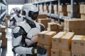 Robotic package handling is vital in warehouse automation, optimizing the supply chain AIG62