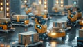 Robotic package handling is vital in warehouse automation, optimizing the supply chain AIG62