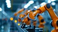 Robotic Precision in Modern Manufacturing Royalty Free Stock Photo