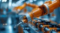 Robotic Precision in Modern Manufacturing Royalty Free Stock Photo