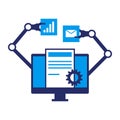 Robotic process automation application computer icon