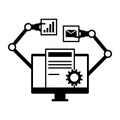 Robotic process automation application computer icon