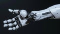 44 Robotic prosthetic android arm hand 3D render detailed mechanical Royalty Free Stock Photo