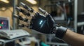 Robotic Prosthetic Hand with Advanced Biofeedback Technology Royalty Free Stock Photo