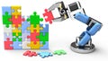 Robotic puzzle problem solution