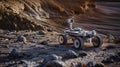 Robotic Rover Exploring Mars-Like Terrain