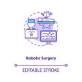 Robotic surgery concept icon Royalty Free Stock Photo