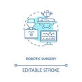 Robotic surgery concept icon Royalty Free Stock Photo
