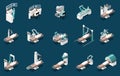 Robotic Surgery Icons Set